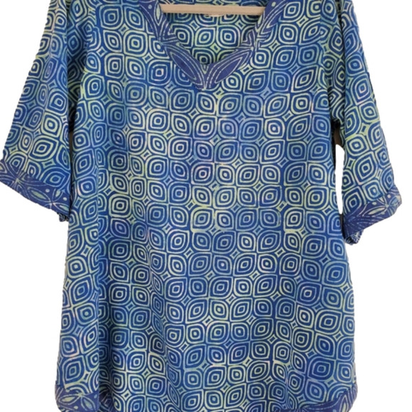 2/$35 Sale BOHO Top/Beach Cover up Size L Euc - Picture 4 of 8